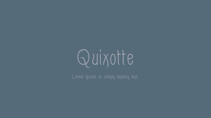 Quixotte Font