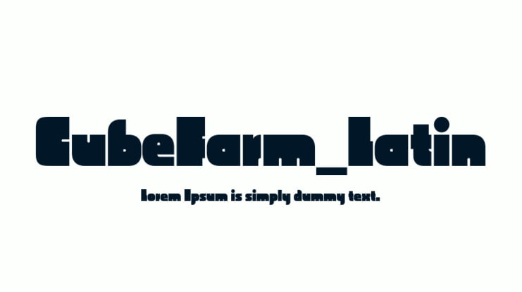 CubeFarm_Latin Font