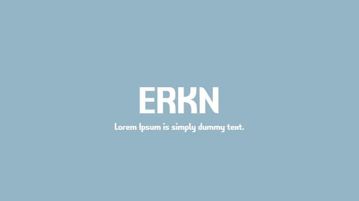 ERKN Font