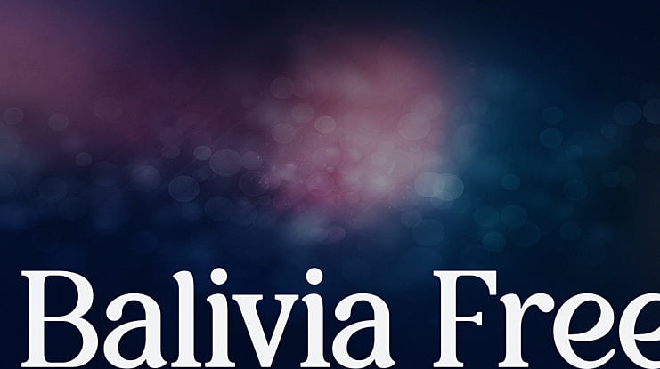 Balivia Free Font