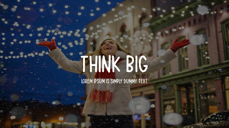 Think Big Font