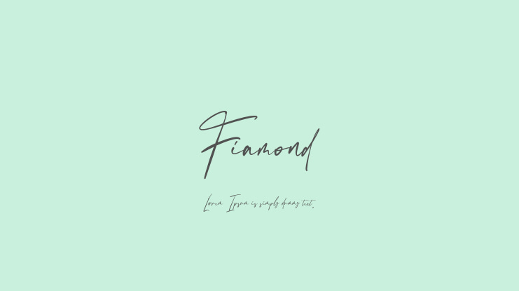 Fiamond Font
