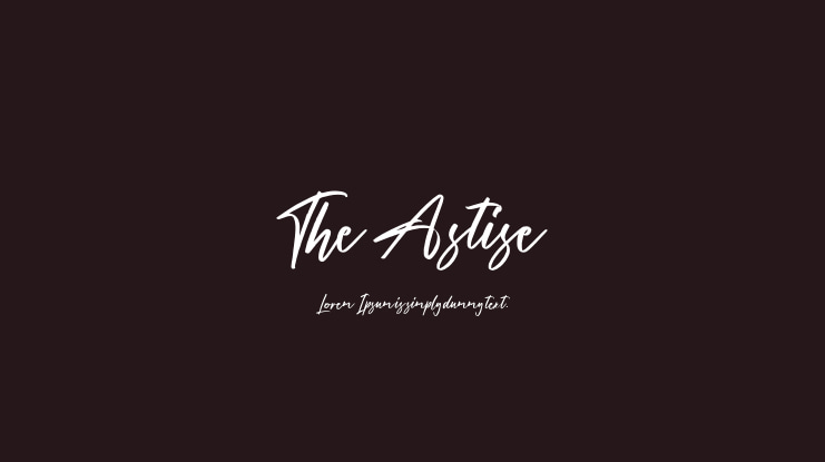 The Astise Font