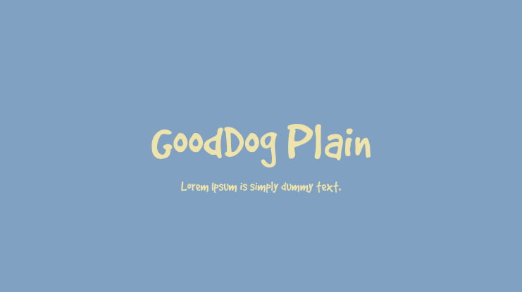 GoodDog Plain Font