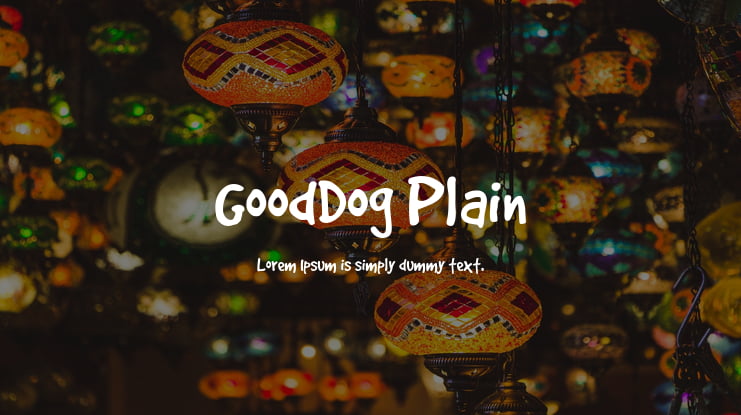 GoodDog Plain Font