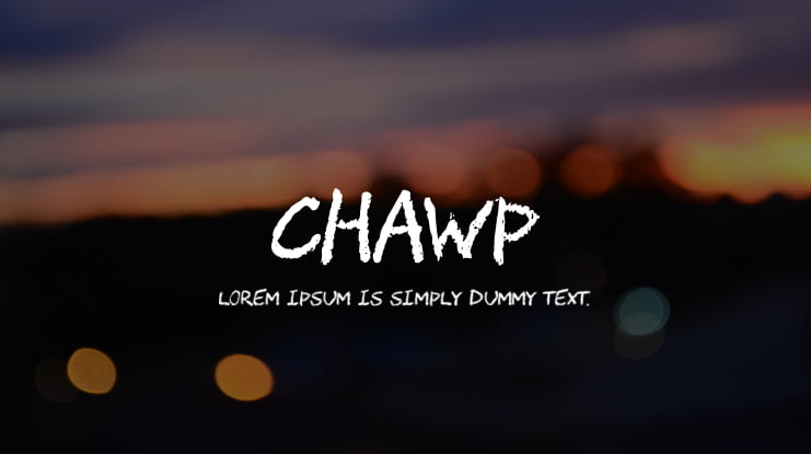 CHAWP Font