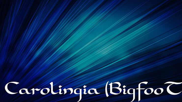 Carolingia (BigfooT) Font