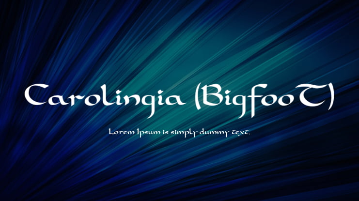 Carolingia (BigfooT) Font