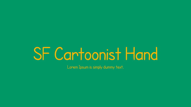 SF Cartoonist Hand Font Family