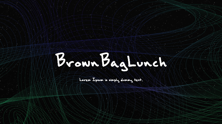 BrownBagLunch Font
