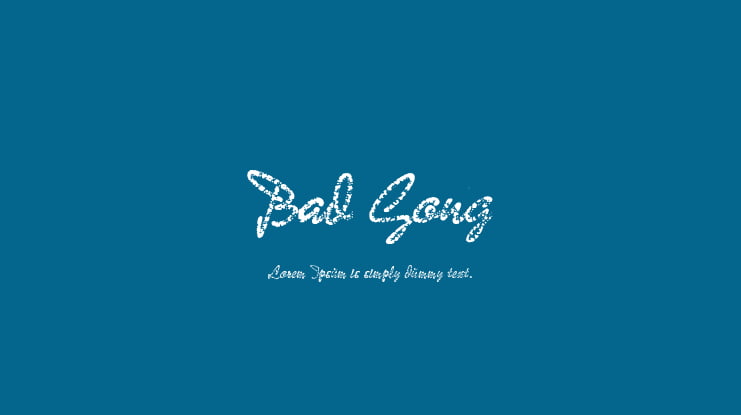 Bad Gong Font