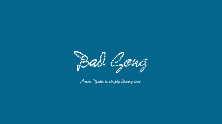 Bad Gong Font