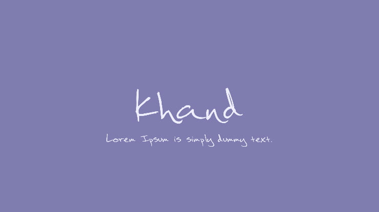 khand Font