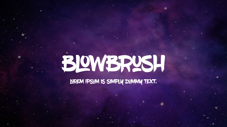 BlowBrush Font