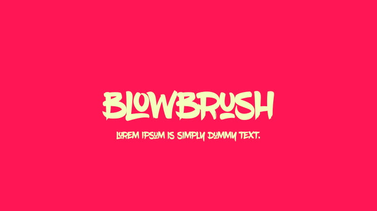 BlowBrush Font