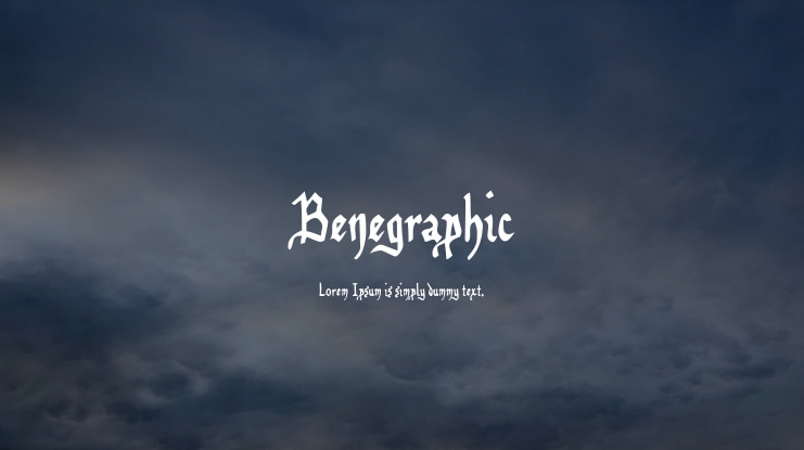 Benegraphic Font