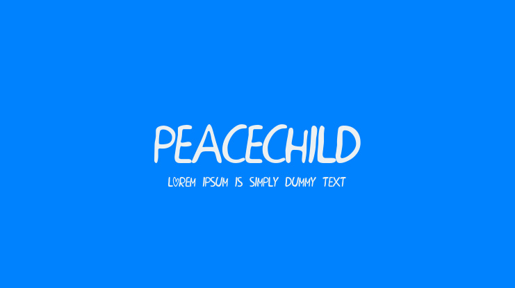 PEACECHILD Font