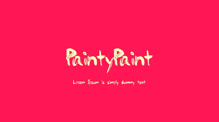 PaintyPaint Font