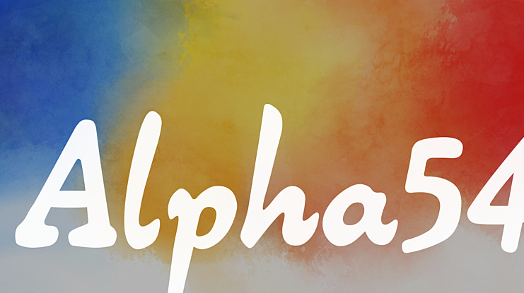 Alpha54 Font
