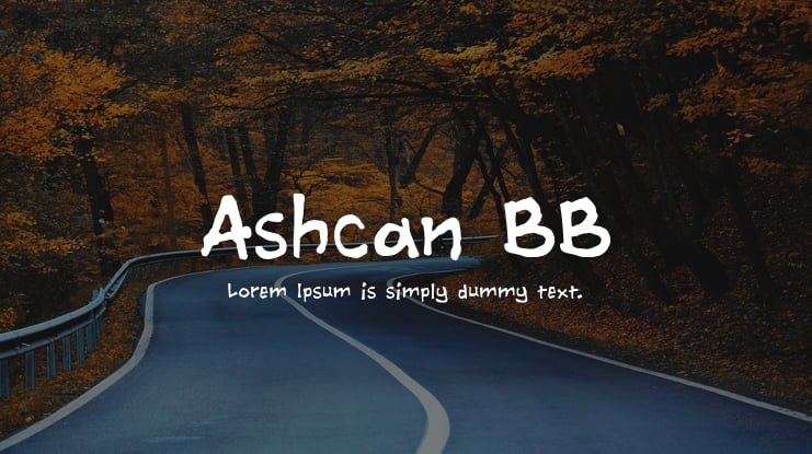 Ashcan BB Font Family