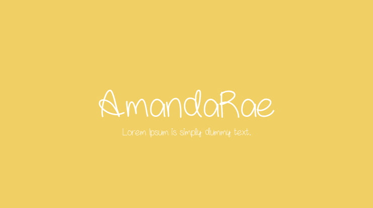 AmandaRae Font
