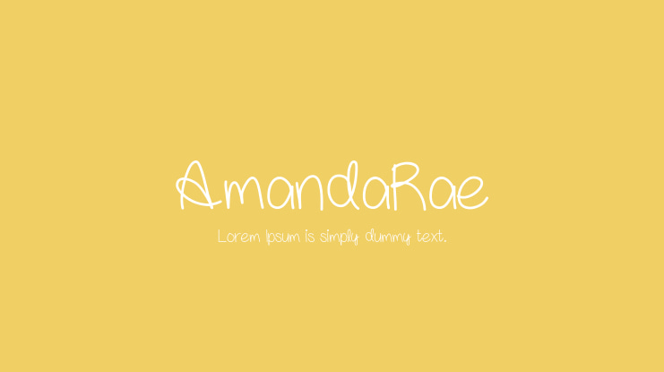 AmandaRae Font