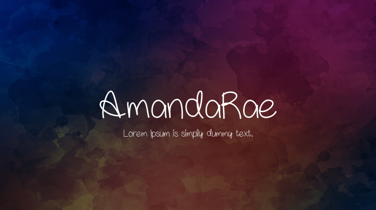 AmandaRae Font