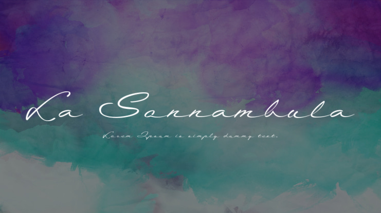 La Sonnambula Font