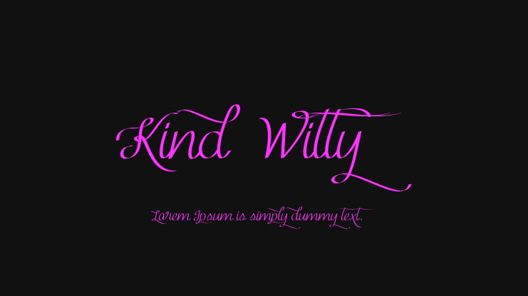Kind  Witty Font