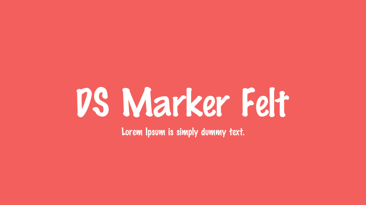 DS Marker Felt Font