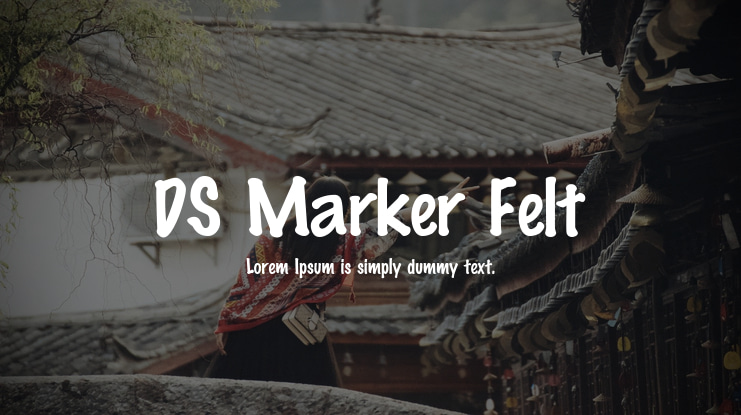 DS Marker Felt Font
