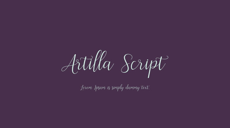 Artilla Script Font