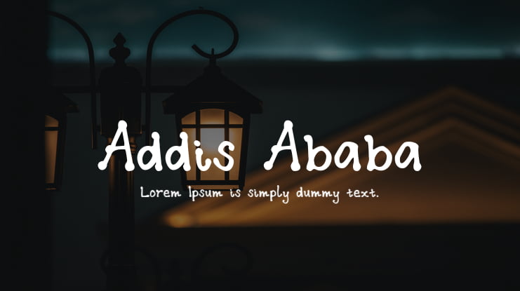 Addis Ababa Font