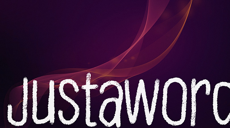 Justaword Font