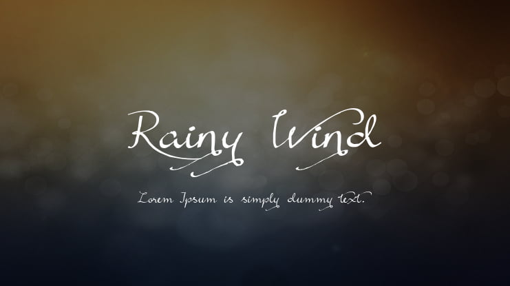 Rainy Wind Font
