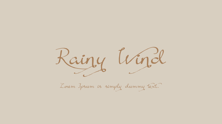 Rainy Wind Font