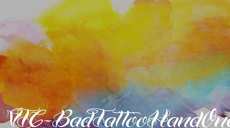 VTC-BadTattooHandOne Font