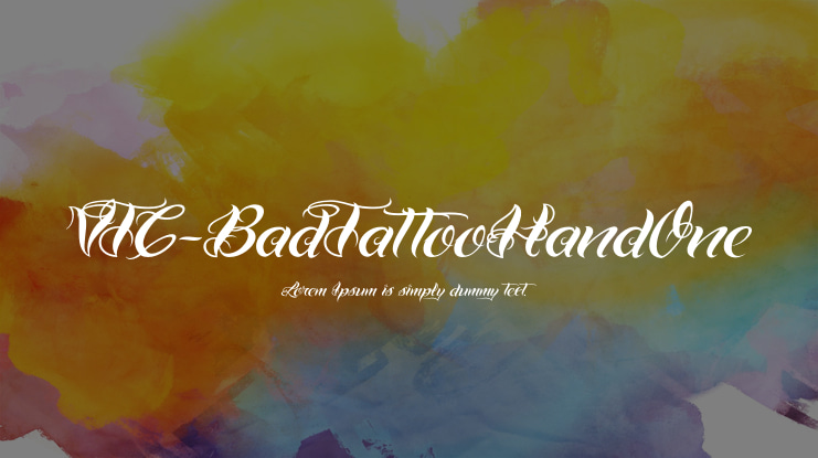 VTC-BadTattooHandOne Font