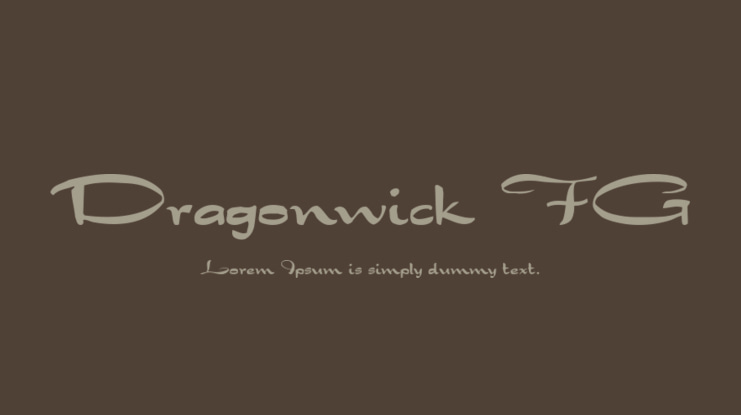 Dragonwick FG Font