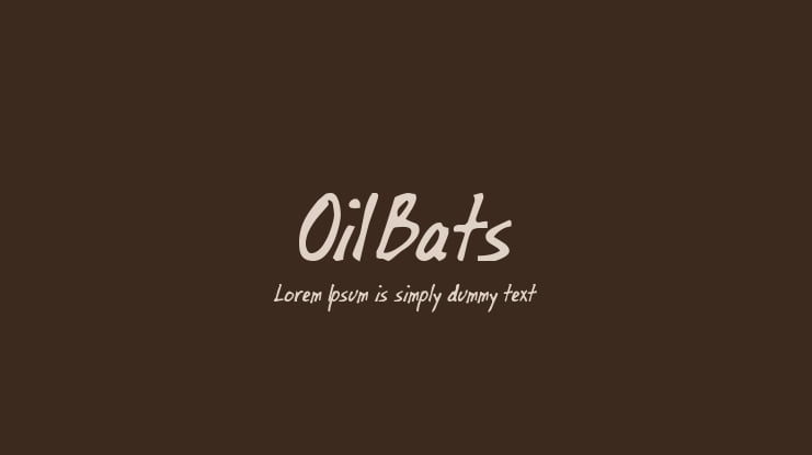 OilBats Font