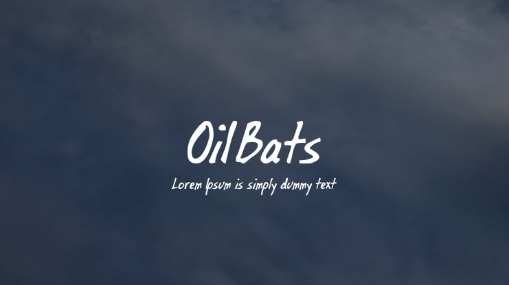 OilBats Font