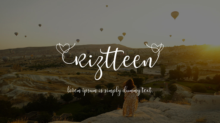 Riztteen Font