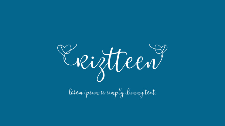 Riztteen Font