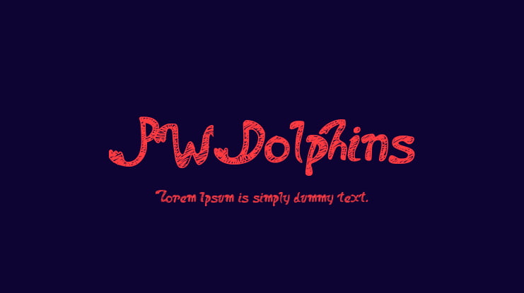 PWDolphins Font