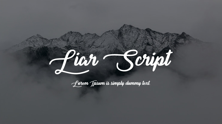 Liar Script Font