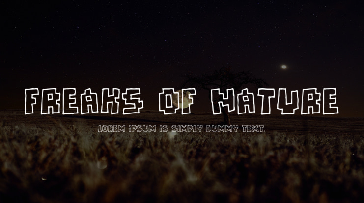 Freaks of Nature Font Family