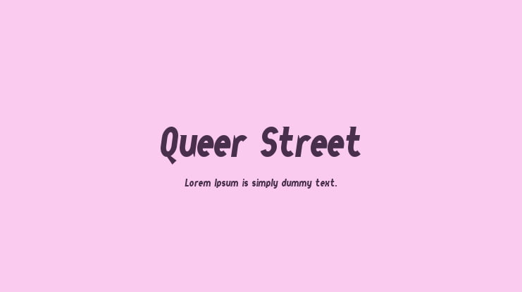 Queer Street Font