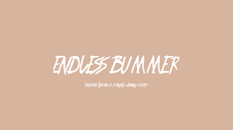 ENDLESS BUMMER Font