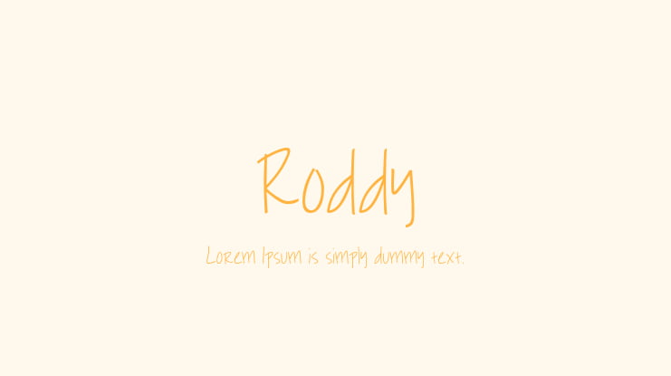 Roddy Font Family