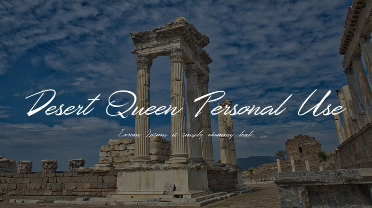 Desert Queen Personal Use Font